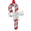 elegant ornaments for your tree, candy cane, silver metal ornaments