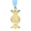 Candy 14kt Gold Plate Light Blue Modern Minimalist Christmas Ornament