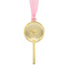 Lollipop 14kt Gold Plate Pink Modern Minimalist Christmas Ornament