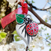 Ladybug on Leaf Ornament