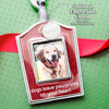 Dogs Pawprints Silver Metal Paws Photo Frame Ornament