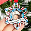 Patriotic Military Picture Photo Frame "Always in our Hearts" ornament
