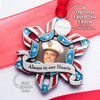 Patriotic Military Picture Photo Frame "Always in our Hearts" ornament