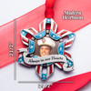 Patriotic Military Picture Photo Frame "Always in our Hearts" ornament