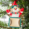 Hand Enameled Jack in the Box Gold Plated Ornament