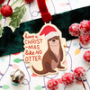 Have a Christmas like NO OTTER Gold Christmas Tree Ornament