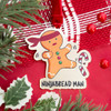 Ninjabread Man Gold Gingerbread Christmas Tree Ornament
