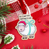 All I Want for Christmas is Ewe Gold Sheep Christmas Tree Ornament