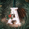 Vintage Inspired Initial Ornament - A