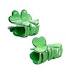 Set of Two Green Clover Design Hair Clips St. Patrick's Day Girls & Women's Hair Clip Accessories