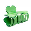 Set of Two Green Clover Design Hair Clips St. Patrick's Day Girls & Women's Hair Clip Accessories
