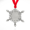 Genuine Pewter Snowflake with Austrian Crystals