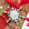Genuine Pewter Snowflake with Austrian Crystals