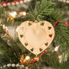 Gold Metal Cutout  Heart with Jingle Bell