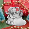 Genuine Pewter with Toy Filled Stocking Christmas Tree Ornament