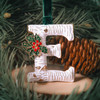 Vintage Inspired Initial Ornament - E