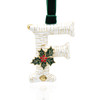 Vintage Inspired Initial Ornament - F