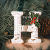 Vintage Inspired Initial Ornament - H