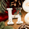Vintage Inspired Initial Ornament - H