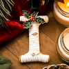 Vintage Inspired Initial Ornament - I