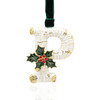 Vintage Inspired Initial Ornament - P 