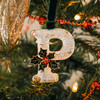 Vintage Inspired Initial Ornament - P 