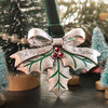 Under the Mistletoe Metal Christmas Tree Ornament Holiday Decorations