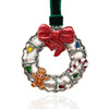 Colorful Wreath Metal Christmas Tree Ornament Holiday Decorations