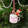 Golden Cup of Cocoa Christmas Tree Ornament Holiday Decorations