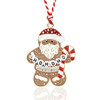 Sweet Ho Ho Ho Gingerbread Santa Christmas Tree Ornament Holiday Decorations