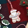 Sweet Ho Ho Ho Gingerbread Santa Christmas Tree Ornament Holiday Decorations