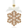 Sweet Gingerbread Dated Snowflake Christmas Tree Ornament Holiday Decorations