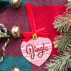 Folklore Jingle Heart with Jingle Bell Christmas Tree Ornament Holiday Decorations