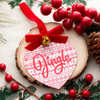 Folklore Jingle Heart with Jingle Bell Christmas Tree Ornament Holiday Decorations