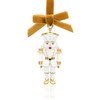 White and Gold Nutcracker Christmas Tree Ornament Holiday Decorations