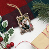 Woodland Copper Pinecone & Branch Photo Frame with Cardinal Tree Ornament Holiday Decorations