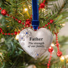 Father Heart Family Christmas Tree Ornament