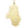 Baby in Cradle Gold Ornament 