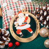 Jolly Santa Vintage Epoxy Design Christmas Tree Ornament