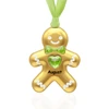 Goldtone Gingerbread Birthstone Birthday Christmas Ornament