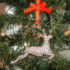 Sparkling Crystal Reindeer Christmas Ornament Holiday Decoration