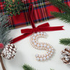Elegant Pearl Initial Ornament - S