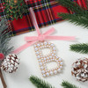 Elegant Pearl Initial Ornament - B