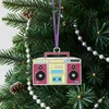 Retro Boombox Christmas Ornament