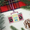 Retro Boombox Christmas Ornament