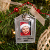 Glitter Baby's First Christmas Picture Frame Ornament