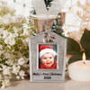 Glitter Baby's First Christmas Picture Frame Ornament