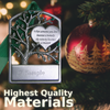 tree memorial funeral engravable pewter christmas ornament