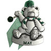 Birthstone Bear Christmas Tree Ornament