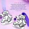Birthstone Bear Christmas Tree Ornament